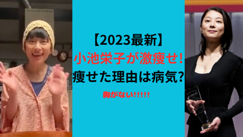 【2023最新】小池栄子が激痩せ!痩せた理由は病気?胸がない!