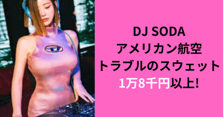 【DJ SODAアメリカン航空】トラブルのスウェットは1万8千円以上!
